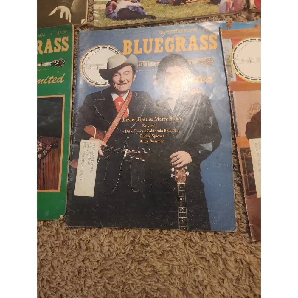 Lot Of 9 1970s Bluegrass Unlimited Magazines 1978